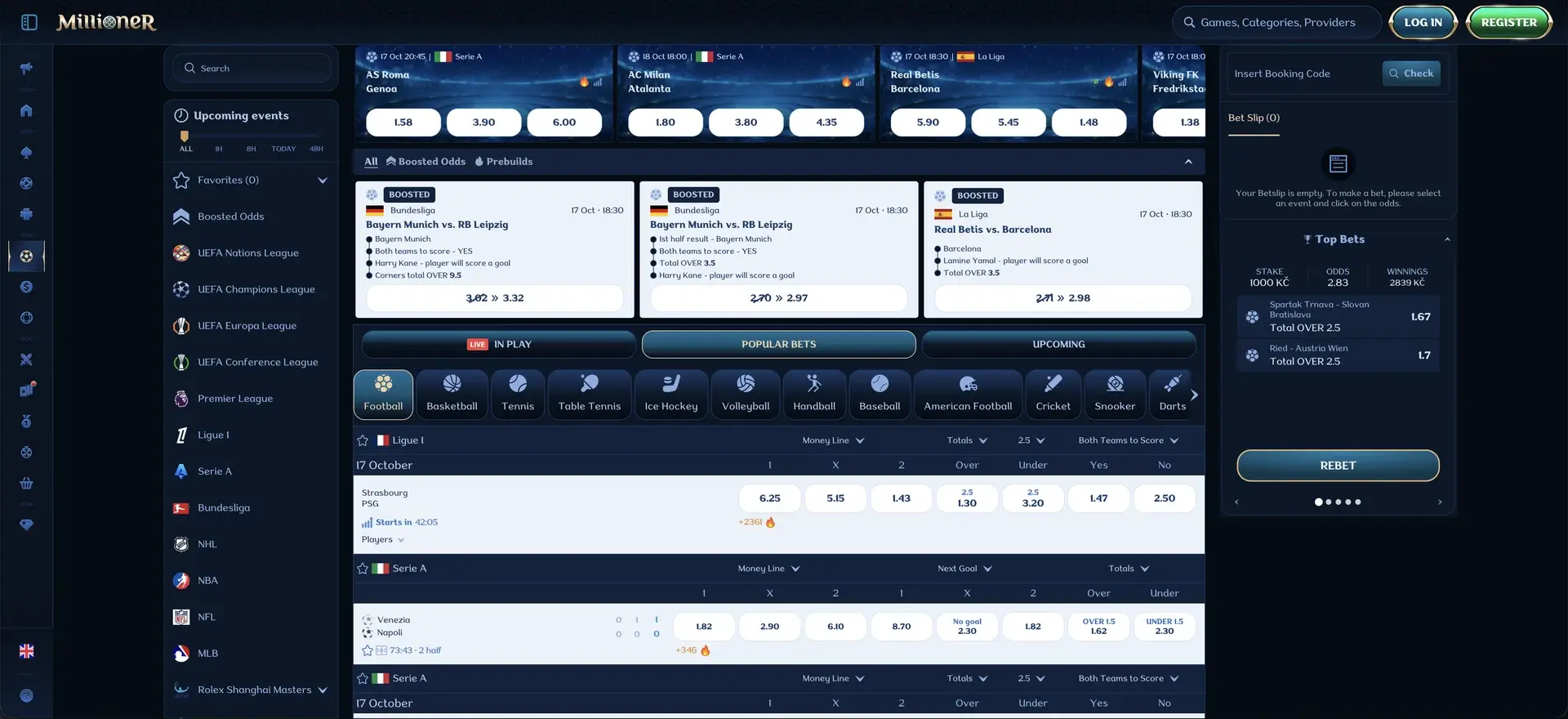 Millioner Casino Paris Sportifs en France